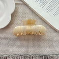 French Style Marble Texture Acetate Hair Claw 6W6HCP1633