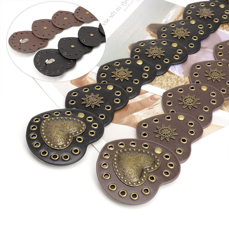 Boho Heart Wide Waist Western Leather Belt MK2LEEP6W6JBT41