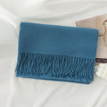 Warm Solid Color Tassel Scarf 6W6NSW305