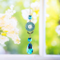 Rhinestone Sunflower Crystal Suncatcher - DippedShop Wholesale - #6915