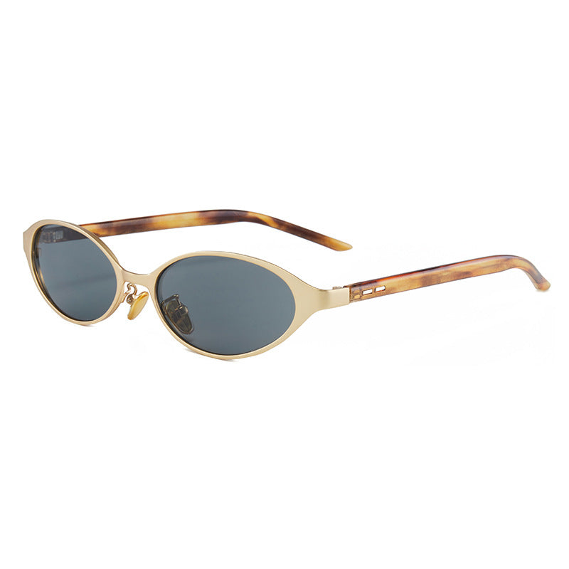 Stylish Cat‑Eye Metal Polarized Sunglasses MK2PPIM6W6GSG225