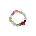 Cute Apple Charm Round Beaded Chain Bracelet 6W6JBR371