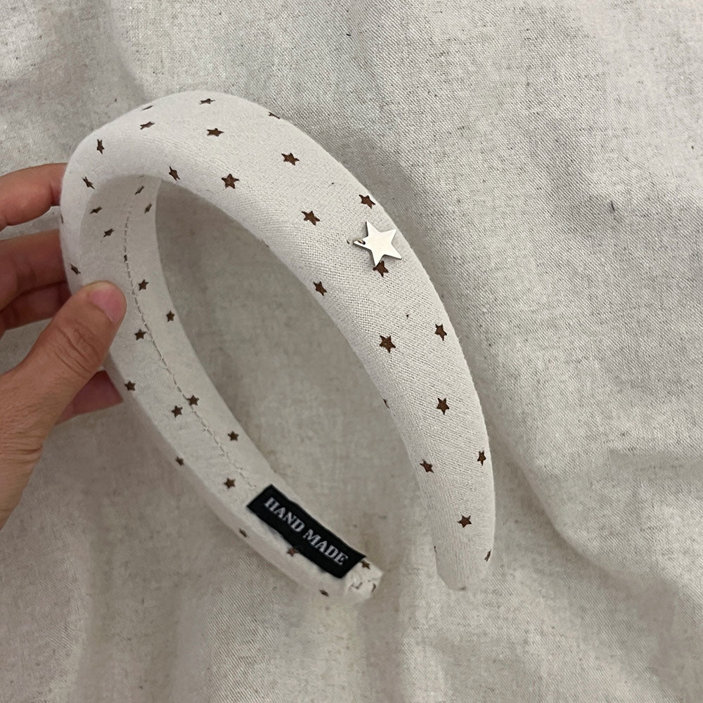 Stylish Color Block Star Print Sponge Headband MK2SPM6W6HBD12