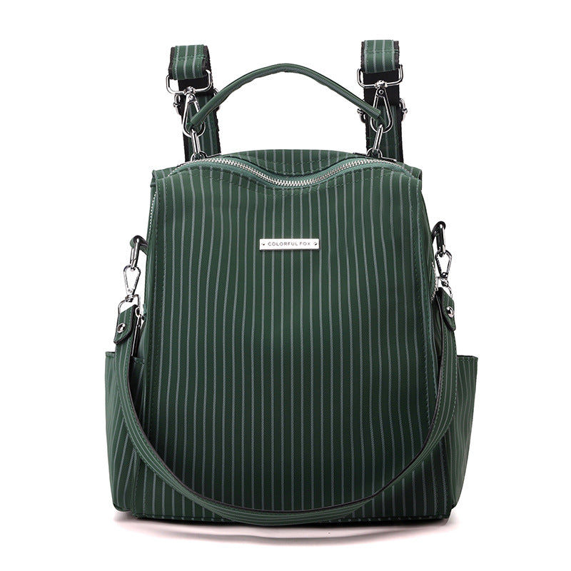 Minimalist Striped Large Capacity Backpack 6S10BBG1456
