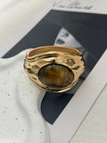 Vintage Enamel Gold Plated Beaded Bangle Bracelet 6W6JBR604
