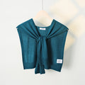 Casual Solid Color Sweater Knit Shawl Wrap 6W6NSC61