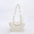 Simple Solid Color Imitation Rabbit Fur Shoulder Bag 6W10BBG1928