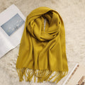 Solid Color Fringe Scarf - DippedShop Wholesale - #0259