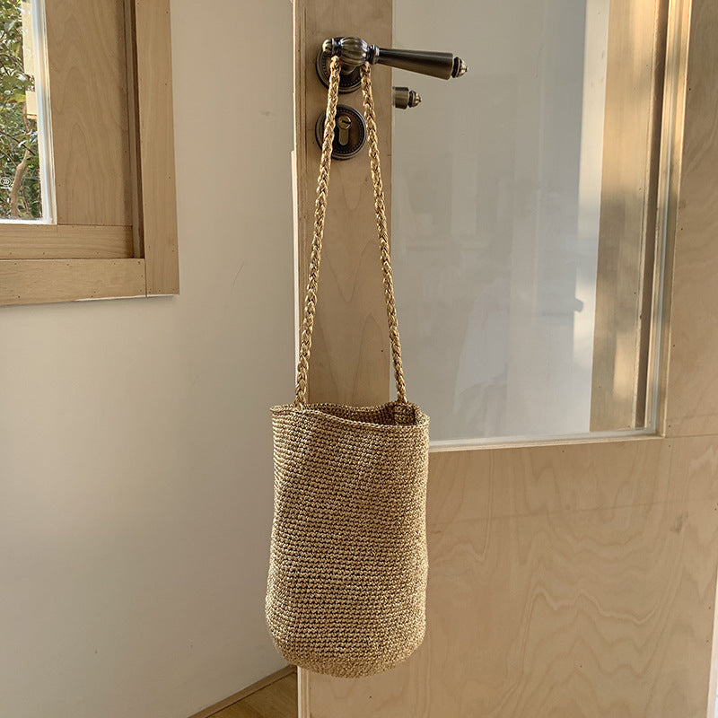 Handmade Woven Bucket Bag - DippedShop Wholesale - #0371