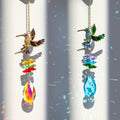 Colorful Hummingbird Crystal Window Hanging Suncatcher 6H7HLS188