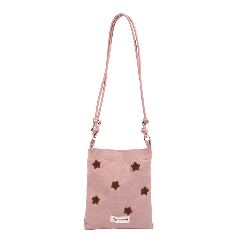 Sweet Star Embroidery Mini Crossbody Phone Bag 6W10BBG2370
