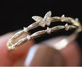 Rhinestone Butterfly Ring - DippedShop Wholesale - #0771