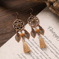 Boho Wooden Dangle Earrings - DippedShop Wholesale - #5299