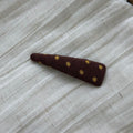 Elegant Polka Dot Non Crease Snap Hair Clip 6W6HCP1678