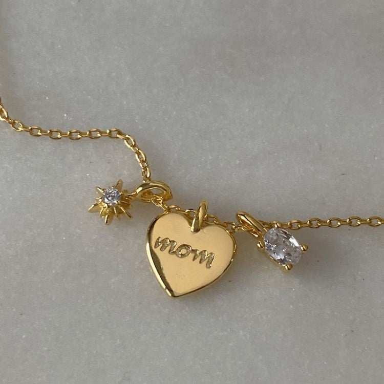 Gold Plated Heart Necklace - DippedShop Wholesale - #0579