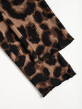 Leopard Print Button Blouse - DippedShop Wholesale - #1507