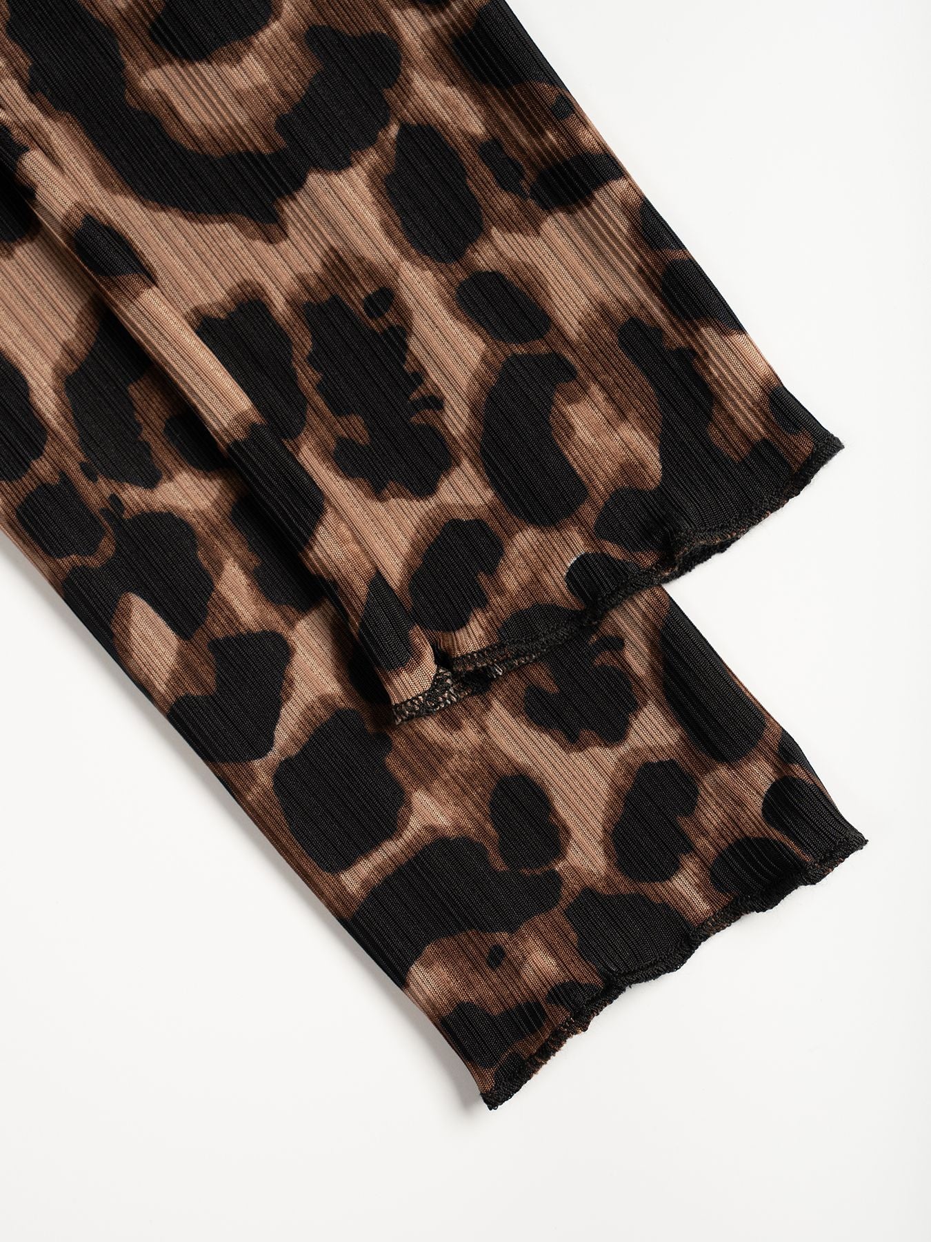 Leopard Print Button Blouse - DippedShop Wholesale - #1507