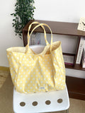 Fresh Polka Dots Canvas Tote Bag MK2BLW6W10BBG567