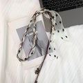 Vintage Leopard Print Twist Silk Scarf 6W6NSI208