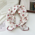 Flower Print Square Scarf - DippedShop Wholesale - #9107