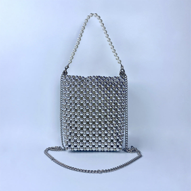 Handmade Pearl Beaded Handbag - DippedShop Wholesale - #5555