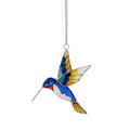Hummingbird Painted Stained Glass Window Suncatcher 6H7HLS182