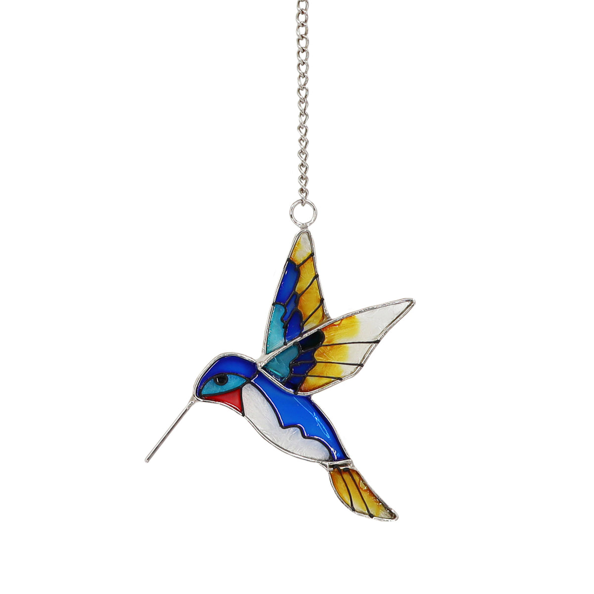 Hummingbird Painted Stained Glass Window Suncatcher 6H7HLS182