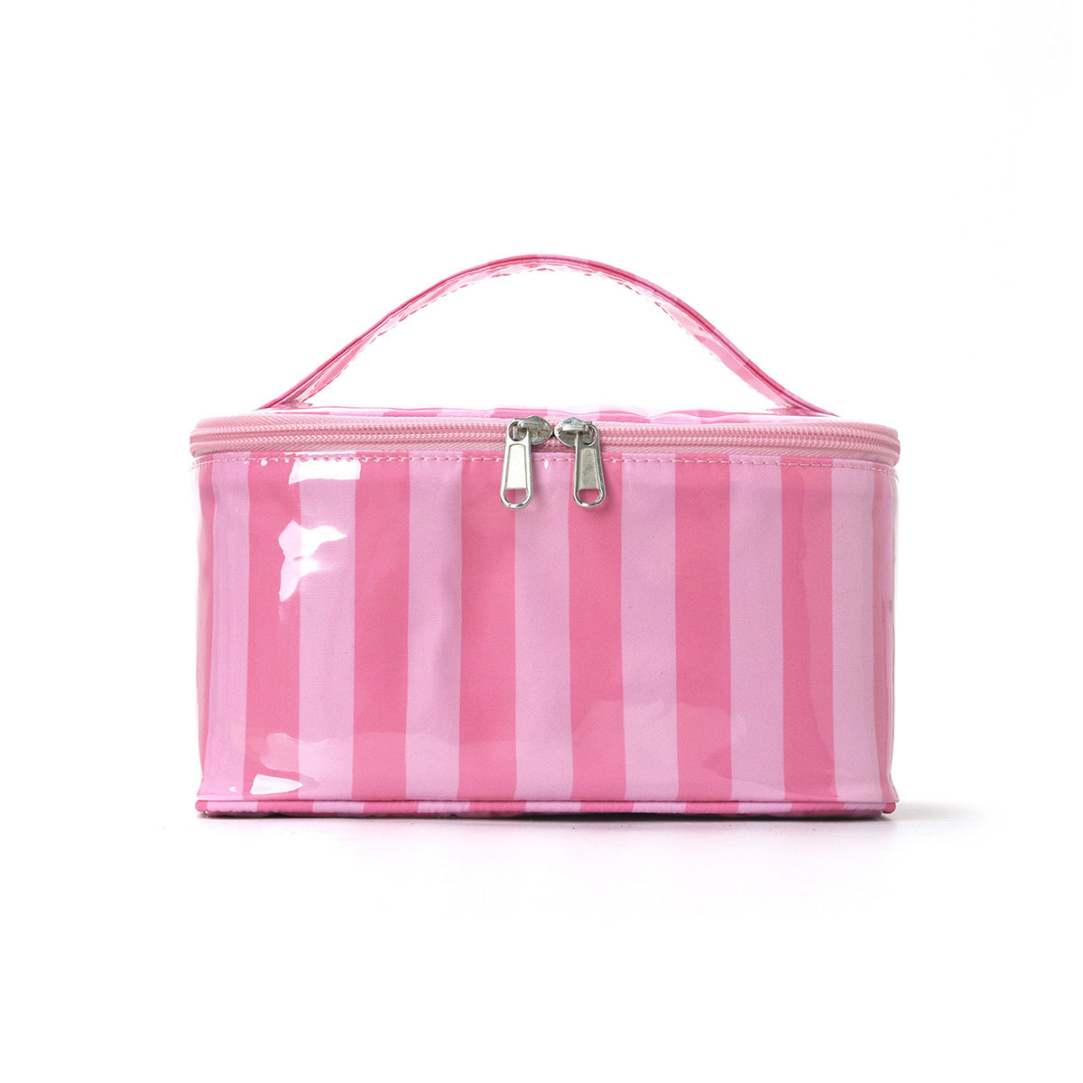 Color Block Striped Large Capacity Makeup Bag MK2BW6S10BOB62