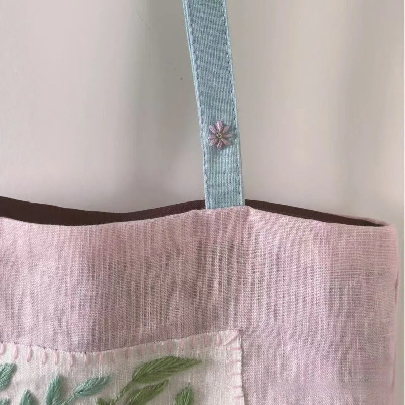 Vintage Botanical Embroidery Bag - DippedShop Wholesale - #9107