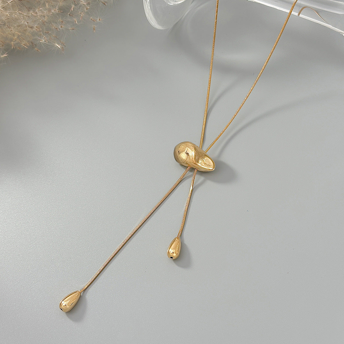 Bean Pendant Necklace - DippedShop Wholesale - #4275