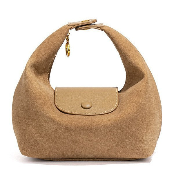 Suede Dumpling Handbag - DippedShop Wholesale - #9091