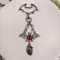 Vintage Gothic Vampire Bat Halloween Keychain 6W10BBC837