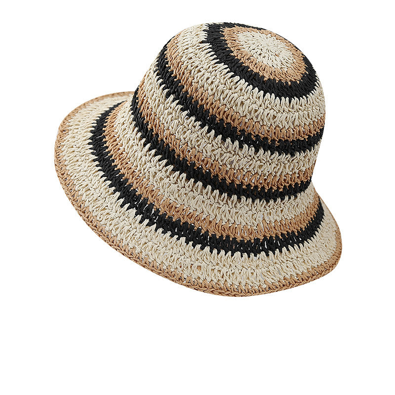 Color Block Beach Hat - DippedShop Wholesale - #2915