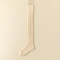 Cable Solid Color Knit Over Knee High Socks 6W8FSO892