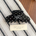 Cute Polka Dots Rhinestone Hair Claw 6W6HCP1663