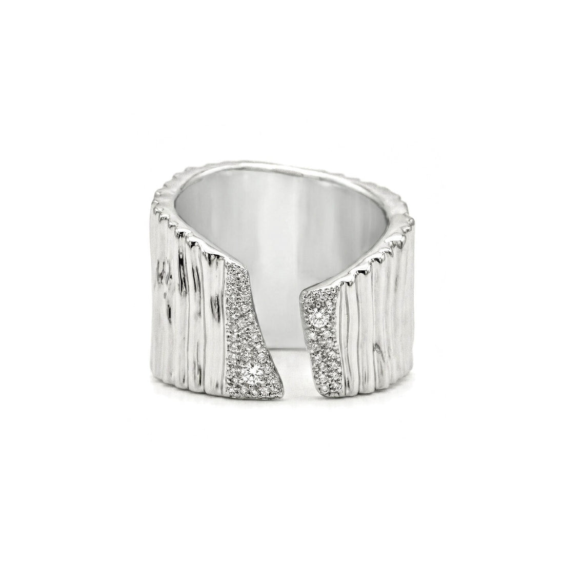 Striped Wide Open Ring - DippedShop Wholesale - #5827