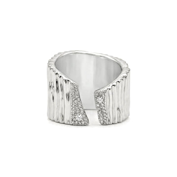 Striped Wide Open Ring - DippedShop Wholesale - #5827