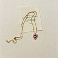Vintage Evil Eye Heart Pendant Choker Necklace 6W6JNC651