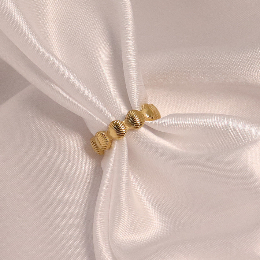 Vinatge Gold Plated Shell Band - DippedShop Wholesale - #5971