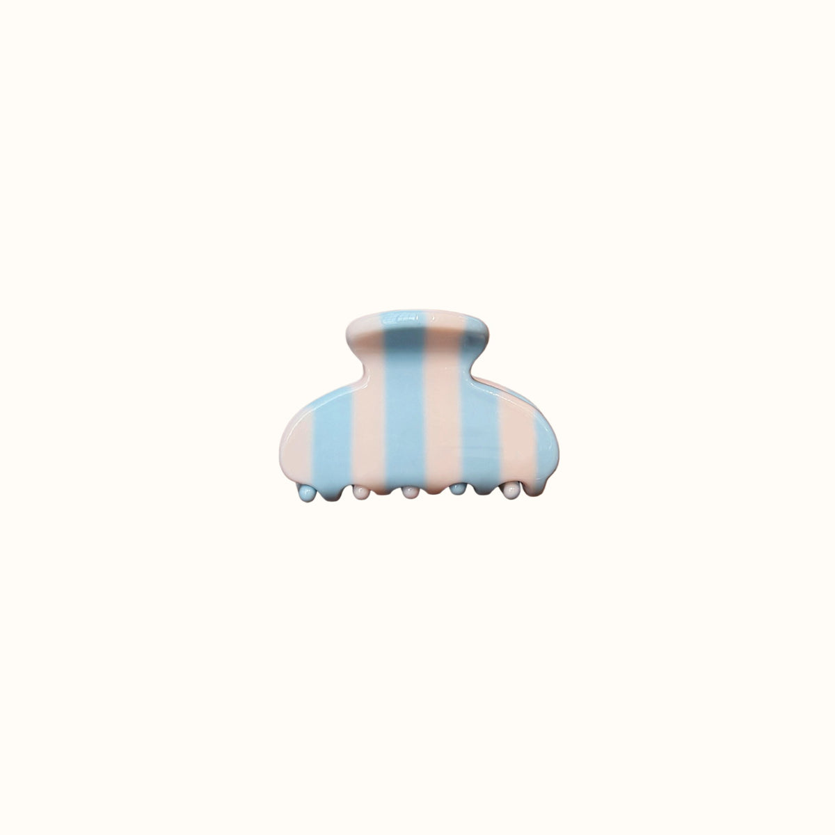 Vintage Striped Acetate Mini Hair Claw Clips 6W6HCP1681