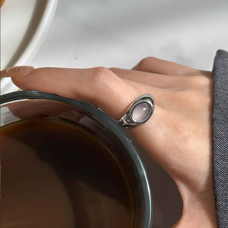 Vintage Cat Eye Stone Ring - DippedShop Wholesale - #9891