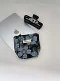 Flower Embossed Large Capacity Makeup Bag MK2BW6W10BOB406