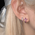 Stylish Cross Rhinestones Hoop Earrings 6W6JER580