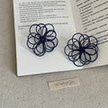 Hollow Line Floral Stud Earrings - DippedShop Wholesale - #1347
