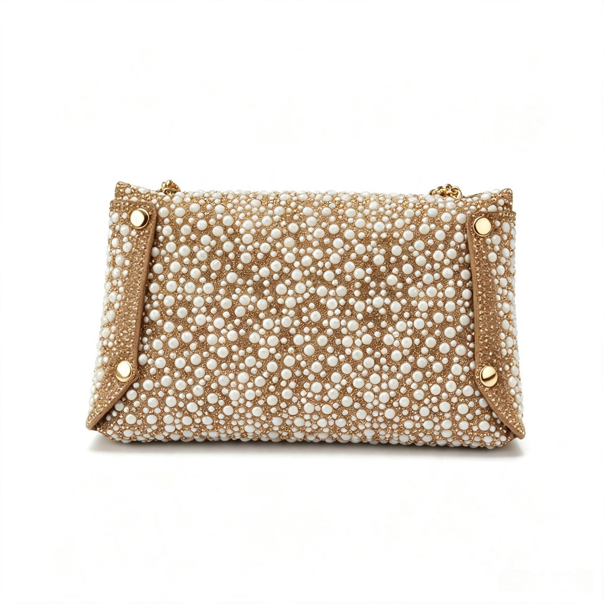 Elegant Pearl Square Evening Purse Handbag 6W10BBG1972