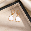 Halloween Pumpkin Bat Drop Earrings - DippedShop Wholesale - #8771
