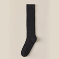 Simple Solid Color Ribbed Long Cotton Socks 6W8FSO890
