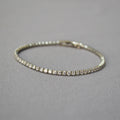 Minimalsit Gold Plated Cubic Zirconia Tennis Bracelet 6W6JBR473