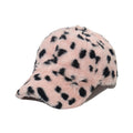 Vintage Leopard Print Faux Fur Baseball Cap 6W6HAT820