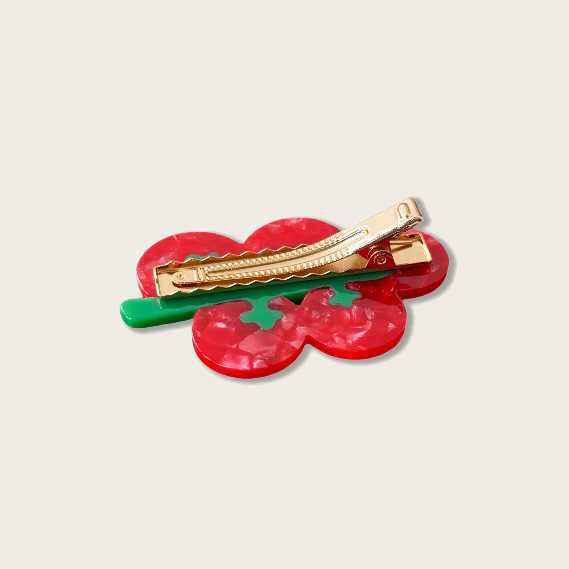Sweet Cheery Tomato No Crease Duckbill Hair Clip 8AS6HCP335T